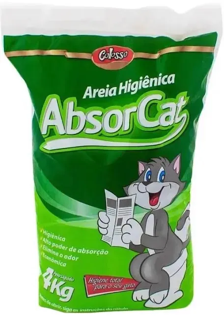 Areia Gato Absorcat 4 kg