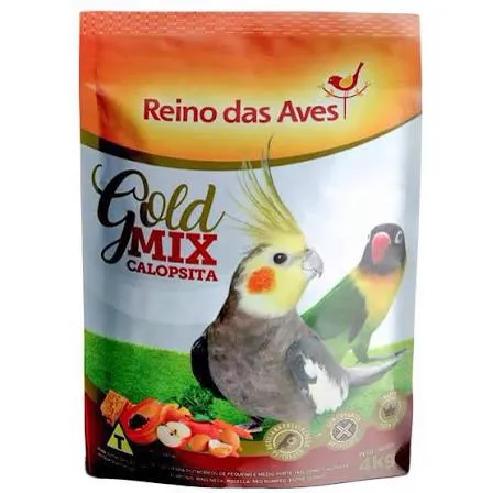 Mistura Calopsita Gold Mix Reino das Aves 500 g