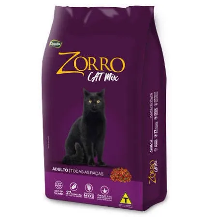 Ração Gato Zorro Cat Mix 10 kg