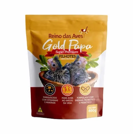 Ração Papa Filhote Calopsita Reino das Aves 400 g