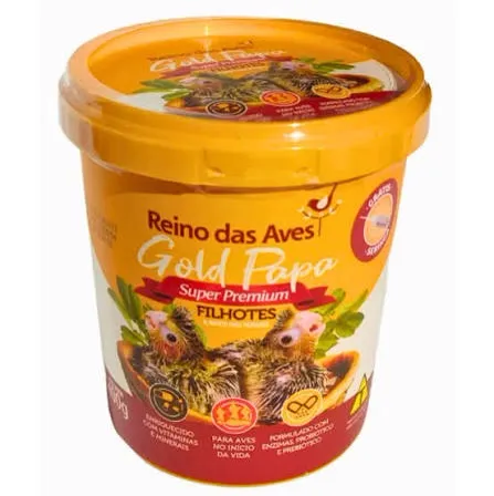 Ração Papa Filhote Reino das Aves 400 g (Já com Seringa)
