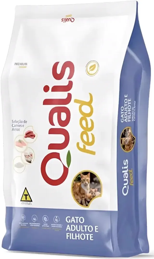 Ração Qualis Gato Adulto e Filhote 10 kg